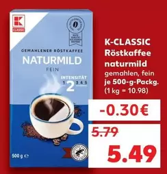 Röstkaffee naturmild fein