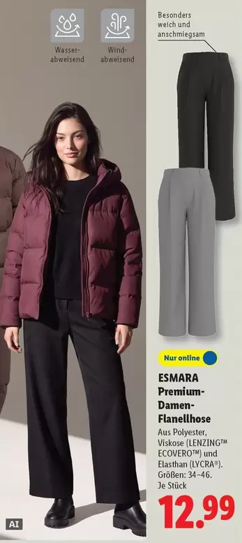 Premium-Damen-Flanellhose