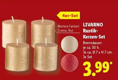 Rustik-Kerzen-Set