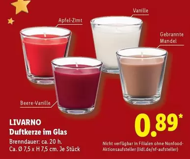 Duftkerze im Glas