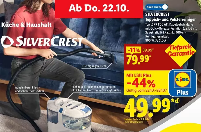 Teppich- und Polsterreiniger Typ SP 800 AT