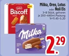 Milka - , Oreo, Lotus Biscoff oder Nuii Eis