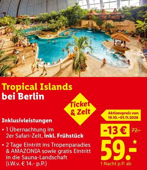 Tropical Islands bei Berlin