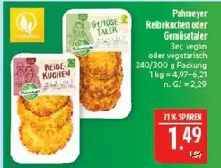 Reibekuchen oder Gemüsetaler