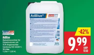AdBlue Reduktionsmittel für Dieselmotoren mit SCR-Abgasnachbehandlung