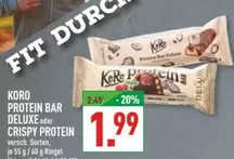 Deluxe - KORO PROTEIN BAR DELUXE oder CRISPY PROTEIN
