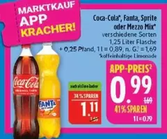 Coca Cola - Coca-Cola, Fanta, Sprite oder Mezzo Mix