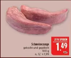Schweinezunge gekocht und gepökelt