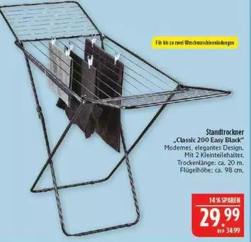 Easy - Standtrockner "Classic 200 Black"