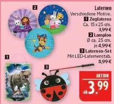 Laternen Verschiedene Motive