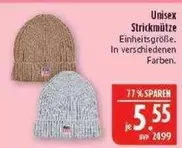 Unisex Strickmütze
