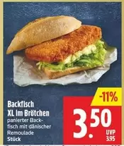 Backfisch XL Im Brötchen