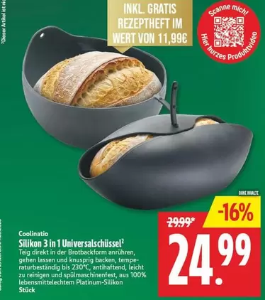 Wert - Silikon 3 in 1 Universal-Schüssel