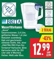 Brita - Wasserfilterkanne "Aluna"