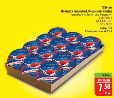 Mövenpick Feinjoghurt, Mousse oder Pudding