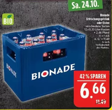 Bio - Erfrischungsgetränke oder Eistee