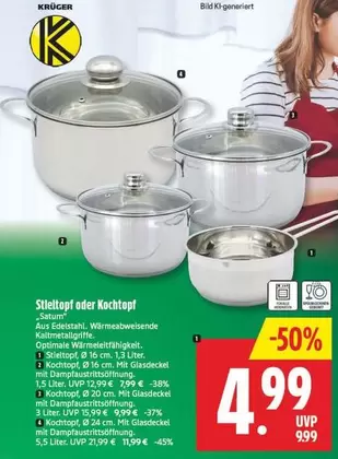 Stieltopf oder Kochtopf