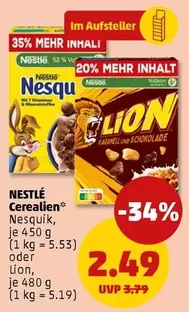 Nestlé - Cerealien Nesquik, Lion