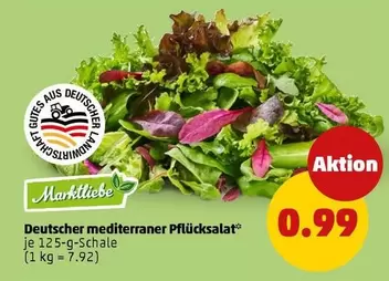 Deutscher mediterraner Pflücksalat