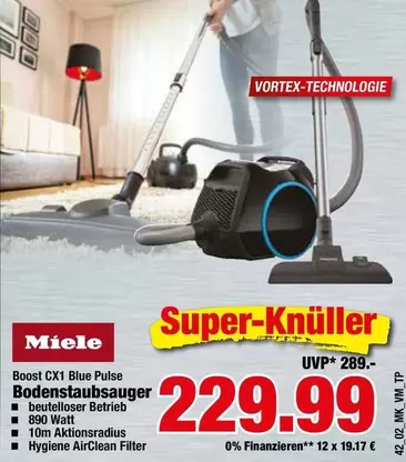 Miele - Boost CX1 Blue Pulse Bodenstaubsauger