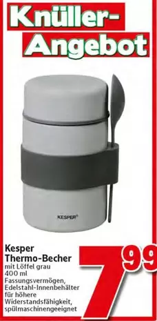 Thermo-Becher mit Löffel