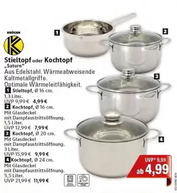 Stieltopf oder Kochtopf