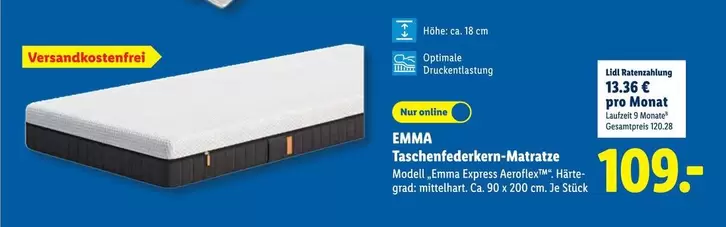 Taschenfederkern-Matratze