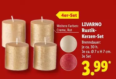 Rustik-Kerzen-Set