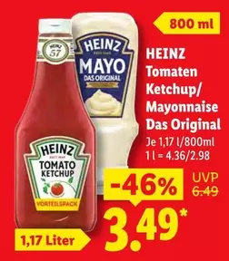 Heinz - Tomaten Ketchup/Mayonnaise Das Original