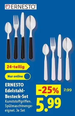 Edelstahl-Besteck-Set