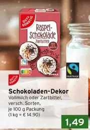 Fairtrade - Raspel-Schokolade zartbitter