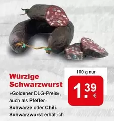 Würzige Schwarzwurst
