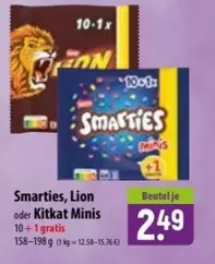 Smarties, Lion oder Kitkat Minis