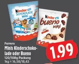 Kinder - Minis schokolade oder Bueno