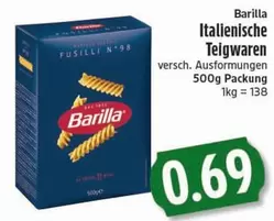 Barilla - Italienische Teigwaren Fusilli N0 98