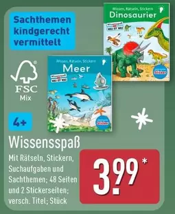 Wissensspaß Mit Rätseln, Stickern, Suchaufgaben und Sachthemen