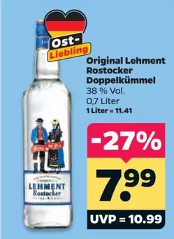 Original Lehment Rostocker Doppelkümmel