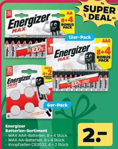 Energizer - Batterien-Sortiment