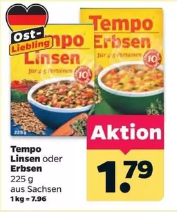 Linsen oder Erbsen