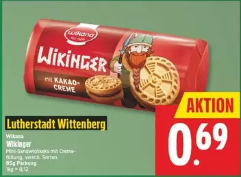 Wikinger - Mini-Sandwichkekse mit Creme-Füllung