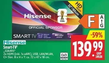Hisense - Smart TV 32"/80cm