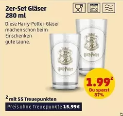 Harry Potter - 2er-Set Gläser