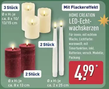 LED-Echt-wachskerzen