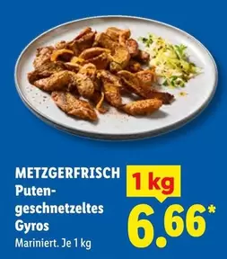 Puten-geschnetzeltes Gyros