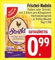 Frischei-Nudeln Faden oder Strickli