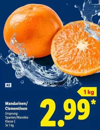 Mandarinen/Clementinen