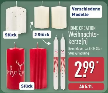 Weihnachts- kerze(n)