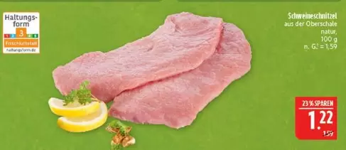 Schweineschnitzel aus der Oberschale
