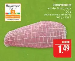 Putenrollbraten aus der Brust, natur
