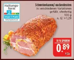 Schweinekamm-/-rückenbraten